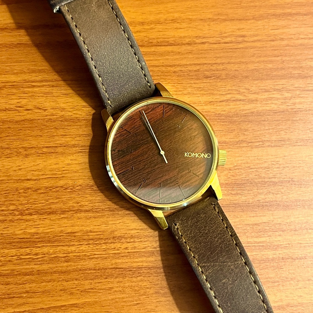 Komono The Winston Watch in Brushed Gold